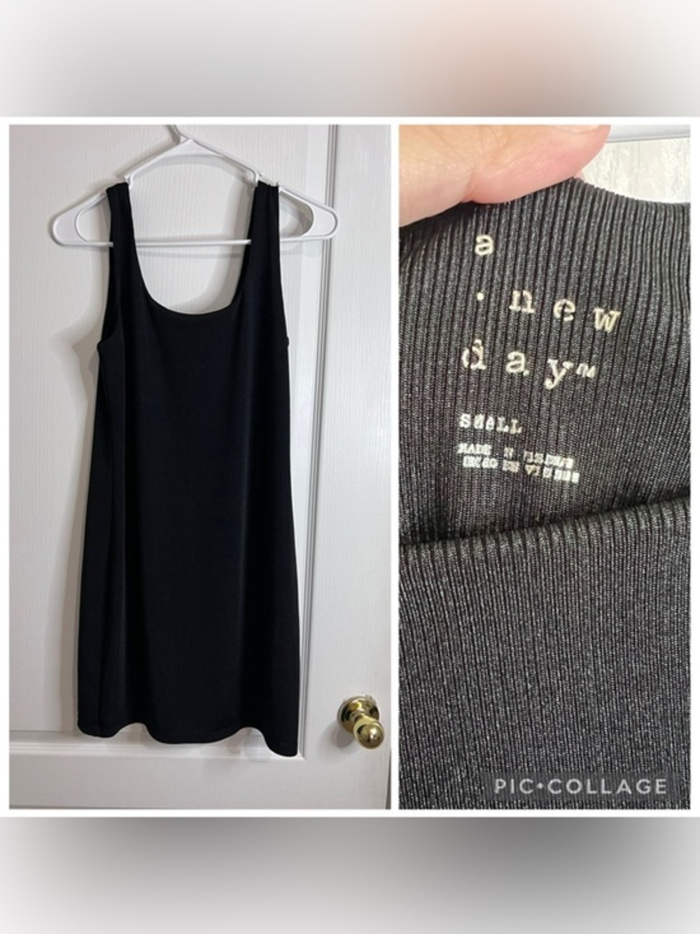 Target a new day  black sleeveless scoop tank dress size S